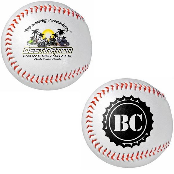 TGB25800C Synthetic Leather Cork Core Baseball 2 5/8" diameter With Custom Imprint